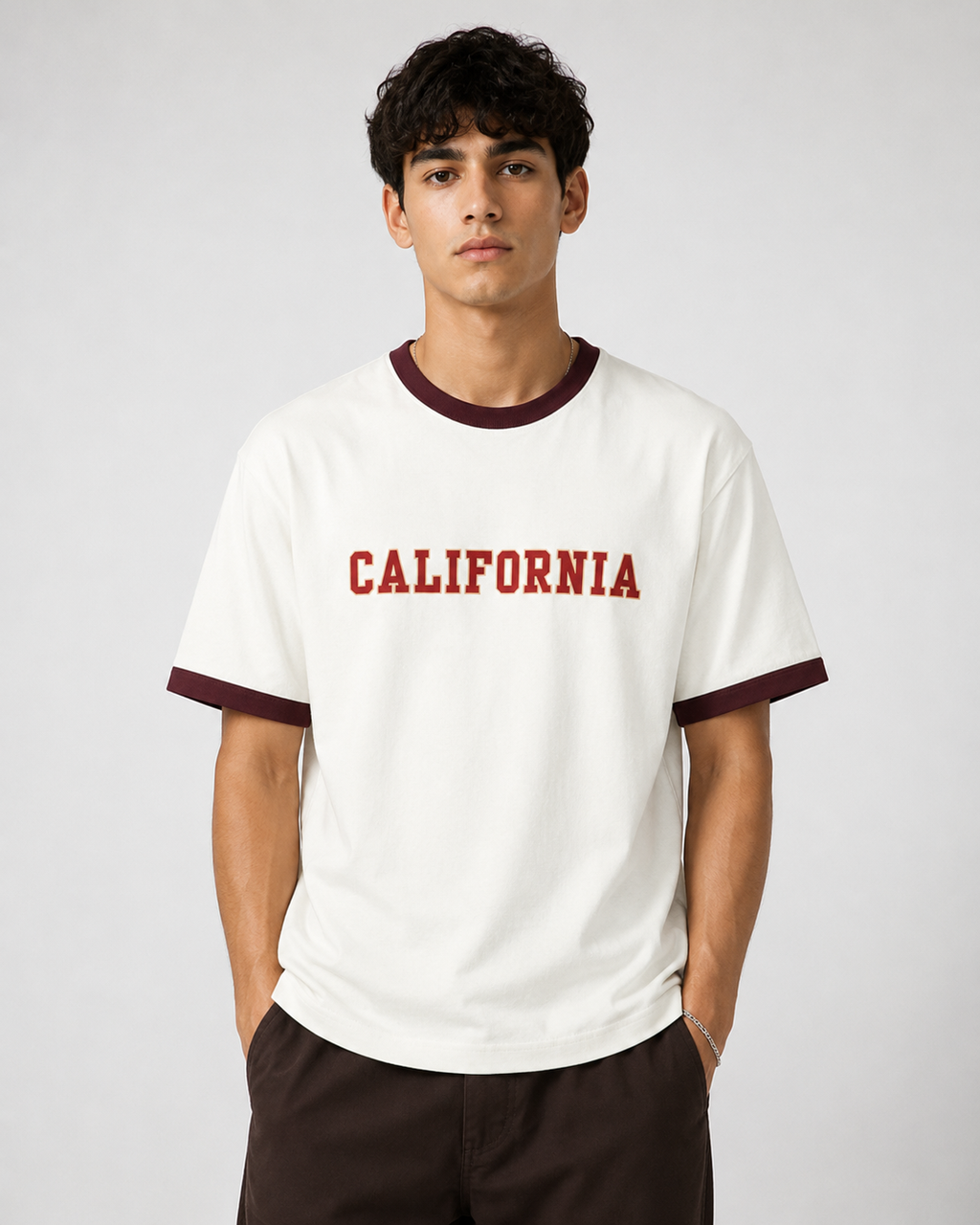 Ringer off-white T-Shirt
