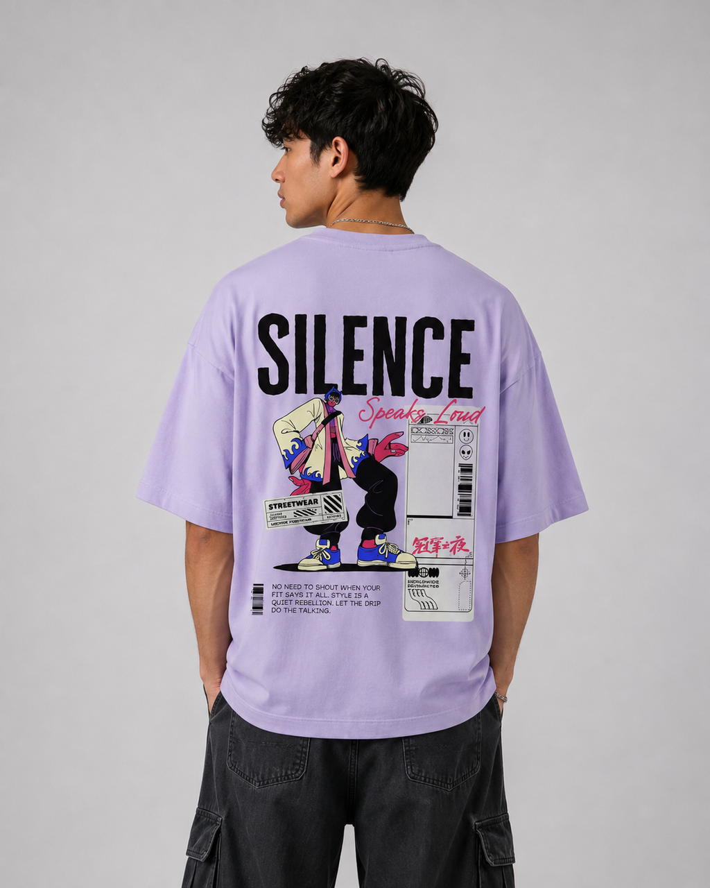 Unisex streetwear Terry Oversized Tee