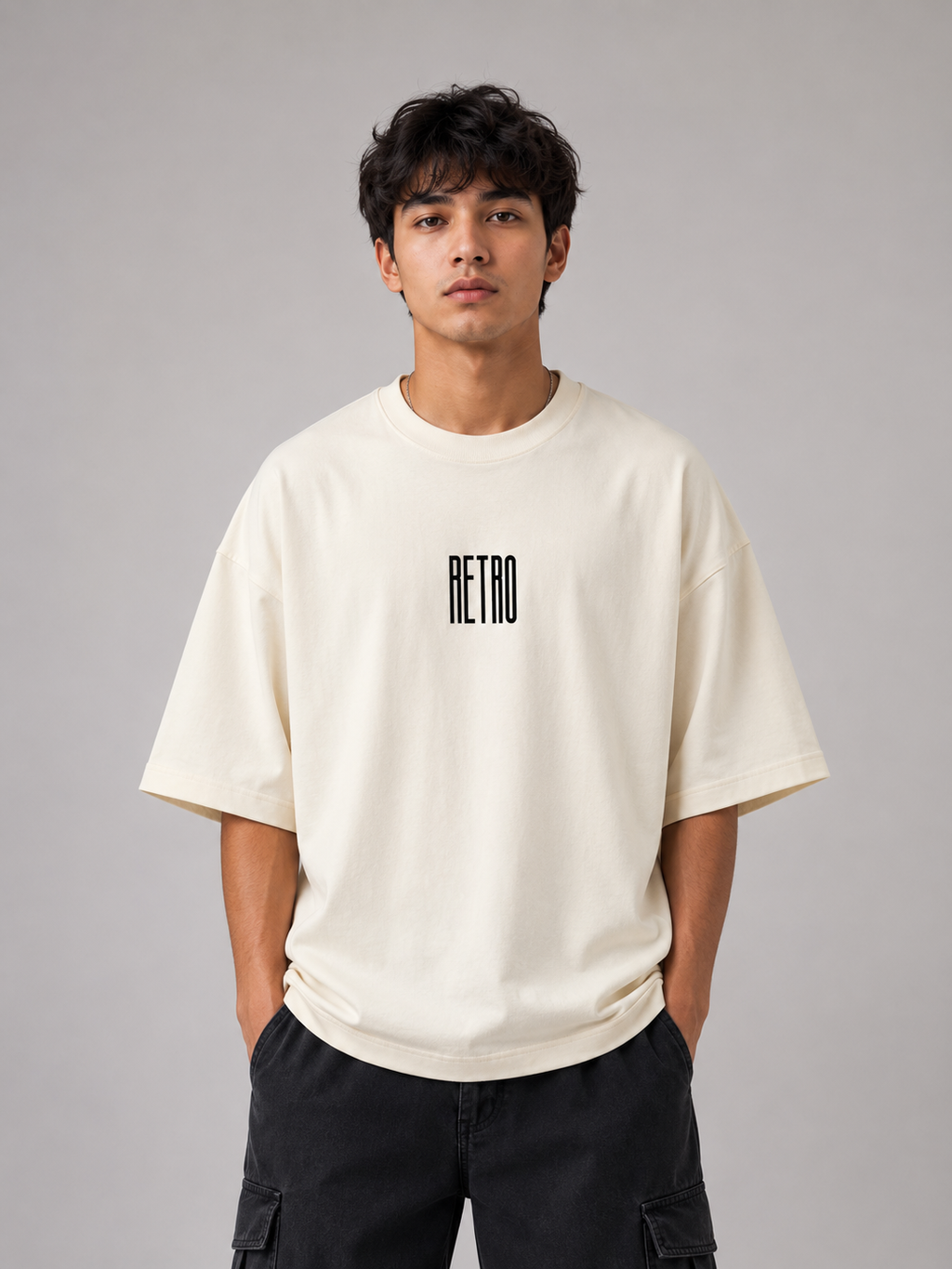 Unisex streetwear Terry Oversized Tee
