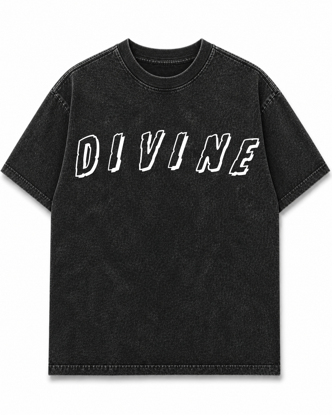 Velvora “Divine Energy” Acid Wash Street Tee